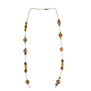 Long beaded style necklace, measur in pics